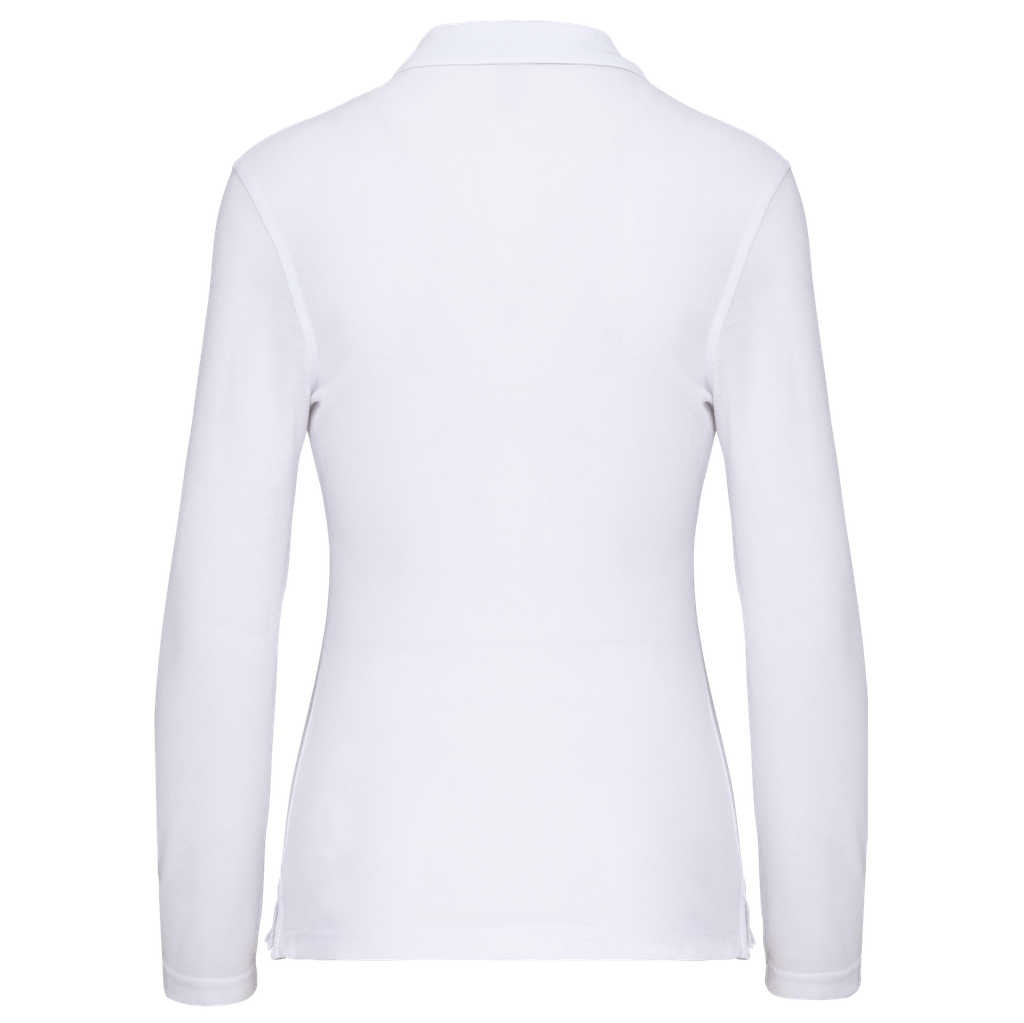 WK. Designed To Work Polo manches longues femme White (WK277)