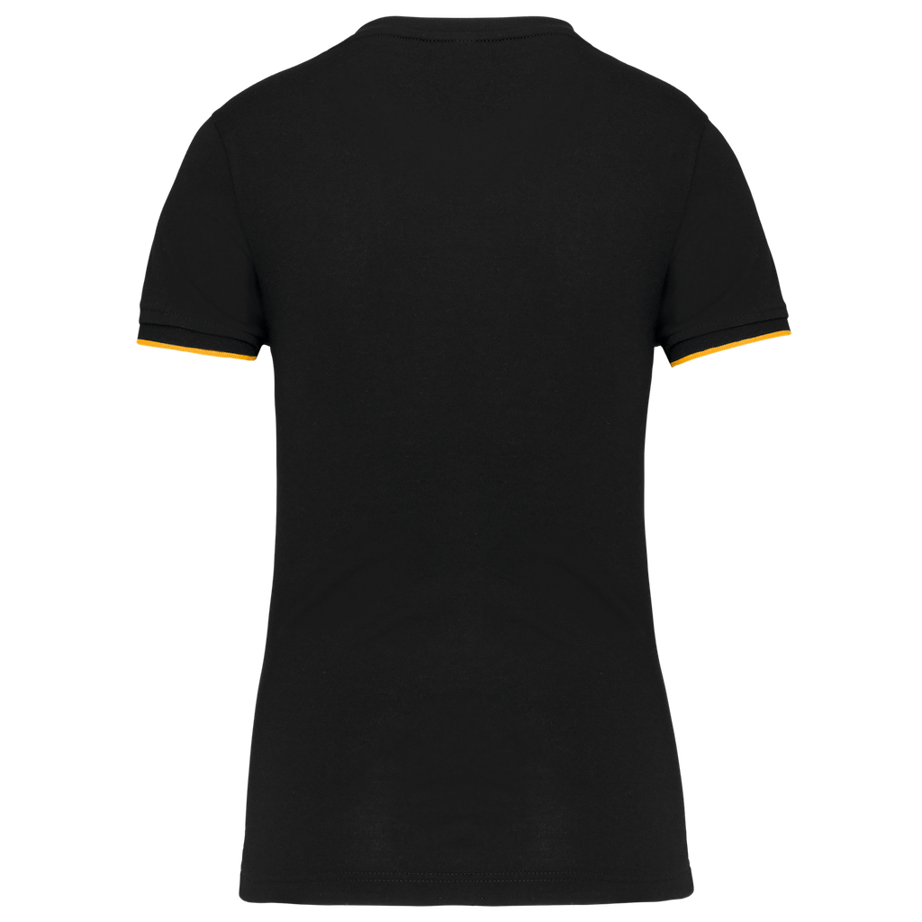 WK. Designed To Work T-shirt Day To Day manches courtes femme Black / Yellow (WK3021)