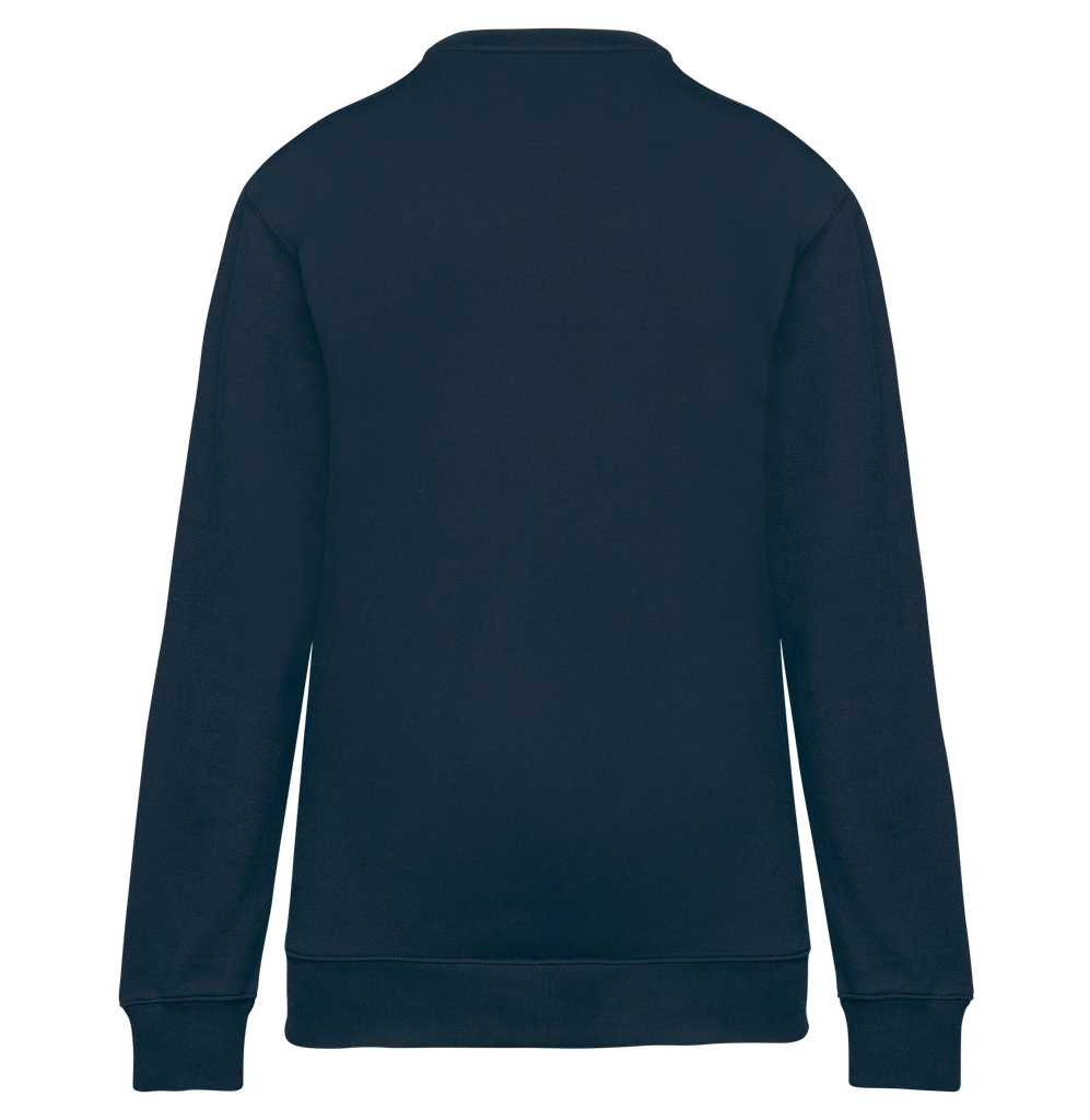 WK. Designed To Work Sweat-shirt Day To Day zip poche contrastée unisexe Navy / Royal Blue (WK403)