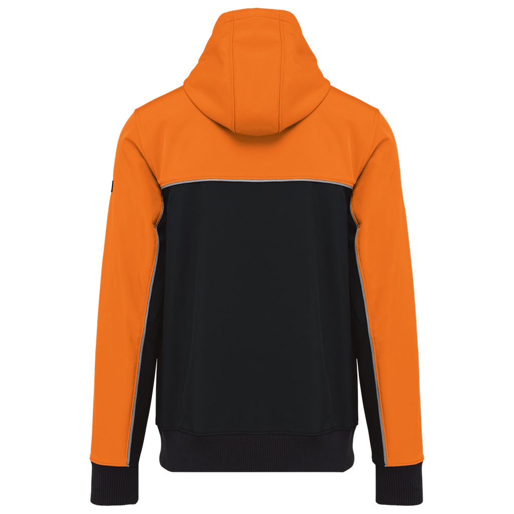 WK. Designed To Work Veste softshell 3 couches BIONIC-FINISH® ECO unisexe Black / Orange (WK450)