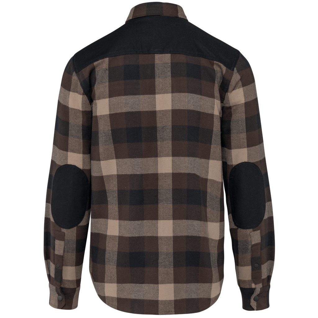 WK. Designed To Work Chemise à carreaux avec poches homme Chocolate / Dark Beige Checked / Black (WK520)