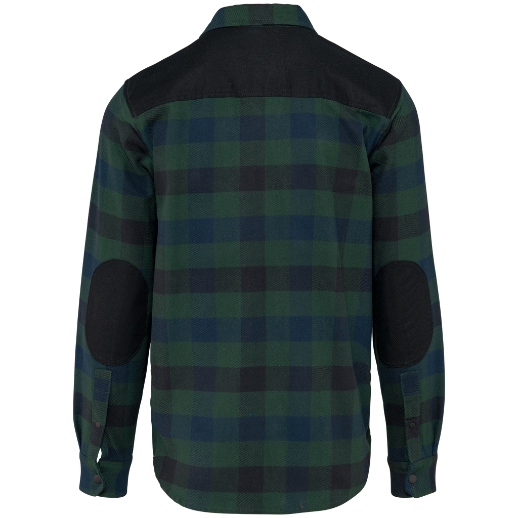 WK. Designed To Work Chemise à carreaux avec poches homme Forest Green / Navy Checked / Black (WK520)