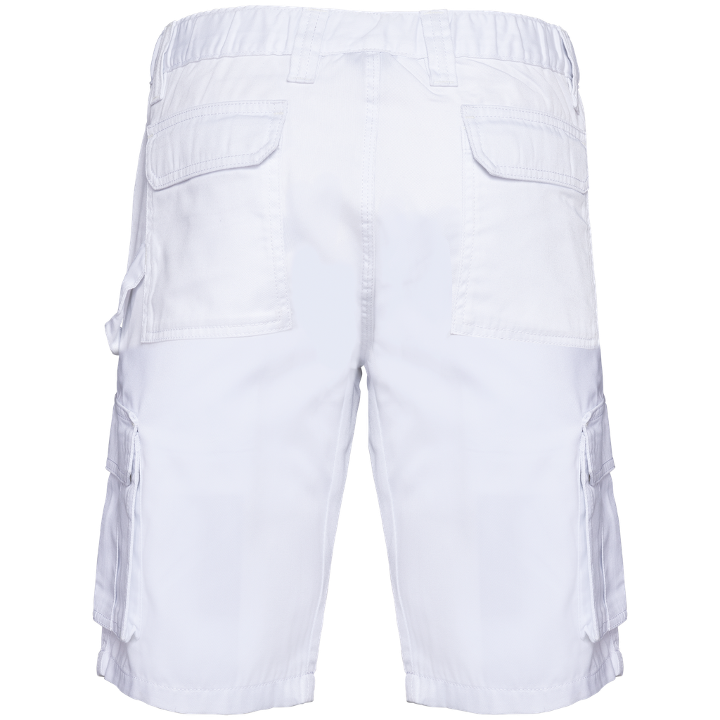 WK. Designed To Work Bermuda multipoches écoresponsable homme White (WK713)