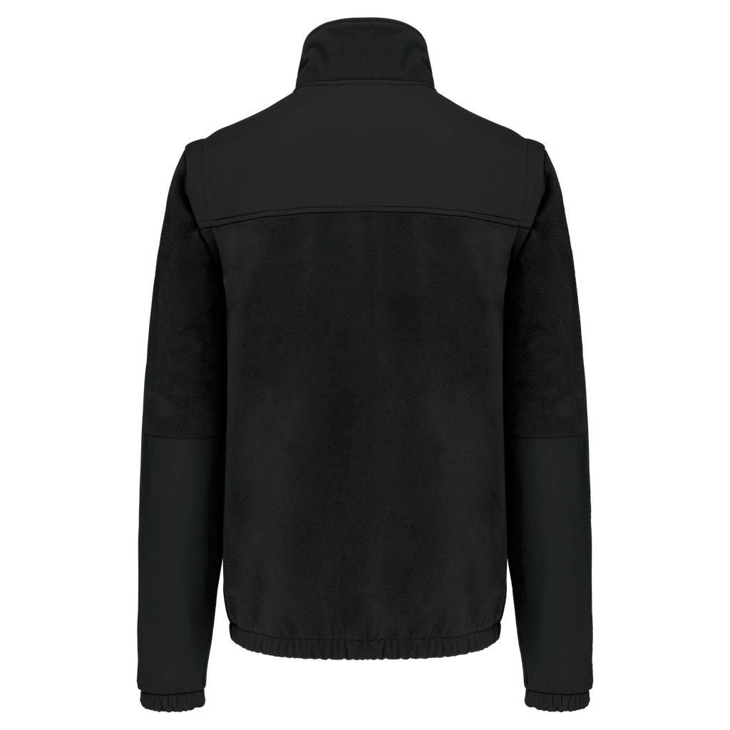 WK. Designed To Work Veste polaire manches amovibles homme Black (WK9105)