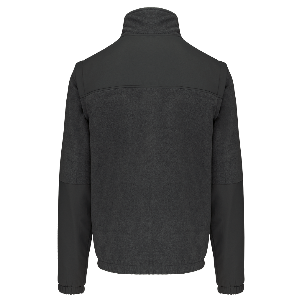 [WK9105_69780_67530] WK. Designed To Work Veste polaire manches amovibles homme Dark Grey (WK9105) (S)