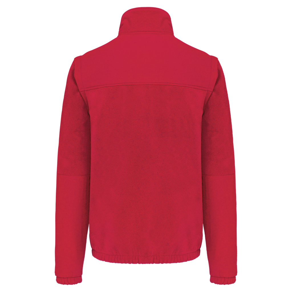 [WK9105_69782_67530] WK. Designed To Work Veste polaire manches amovibles homme Red (WK9105) (S)
