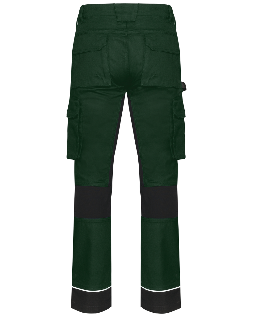 WK. Designed To Work Pantalon de travail performance recyclé homme Forest Green / Black (WK743)