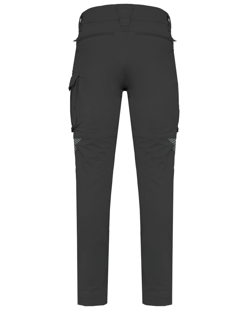 WK. Designed To Work Pantalon léger stretch recyclé multipoches unisexe Dark Grey (WK747)