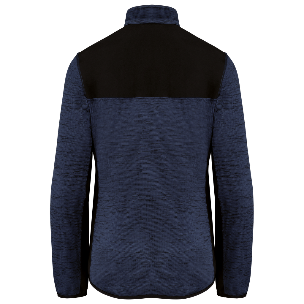 WK. Designed To Work Veste recyclée en polytricot femme Navy Melange / Black (WK9109)