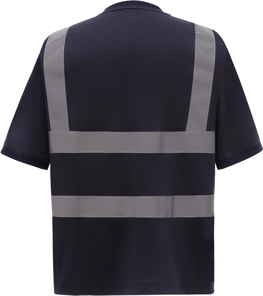 Yoko T-shirt manches courtes haute visibilité Navy (YHVJ410)