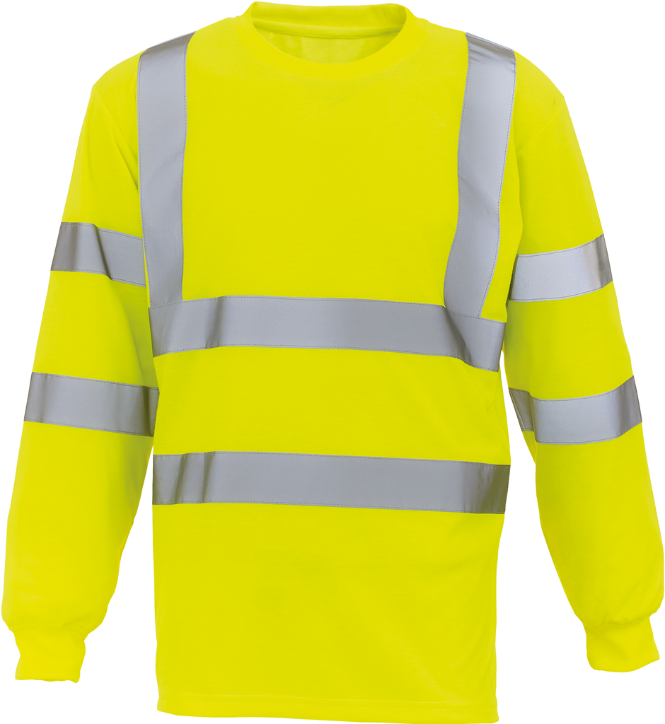 Yoko T-shirt haute visibilité manches longues Hi Vis Yellow (YHVJ420)