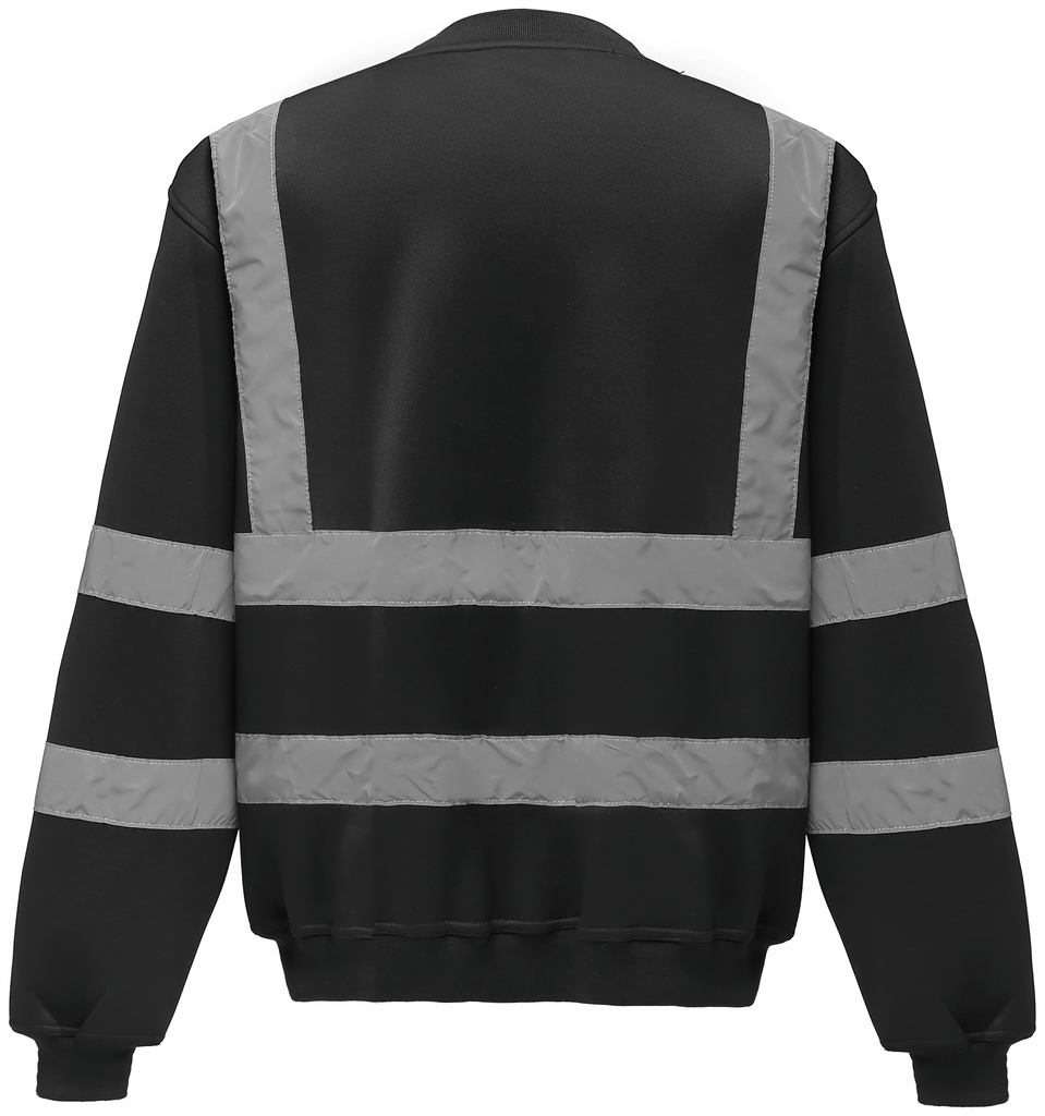 Yoko Sweat-shirt haute visibilité col rond Black (YHVJ510)