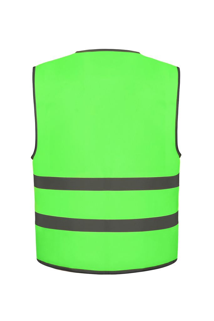 Yoko Gilet avec bordures et bandes réfléchissantes Lime (YHVW102CH)