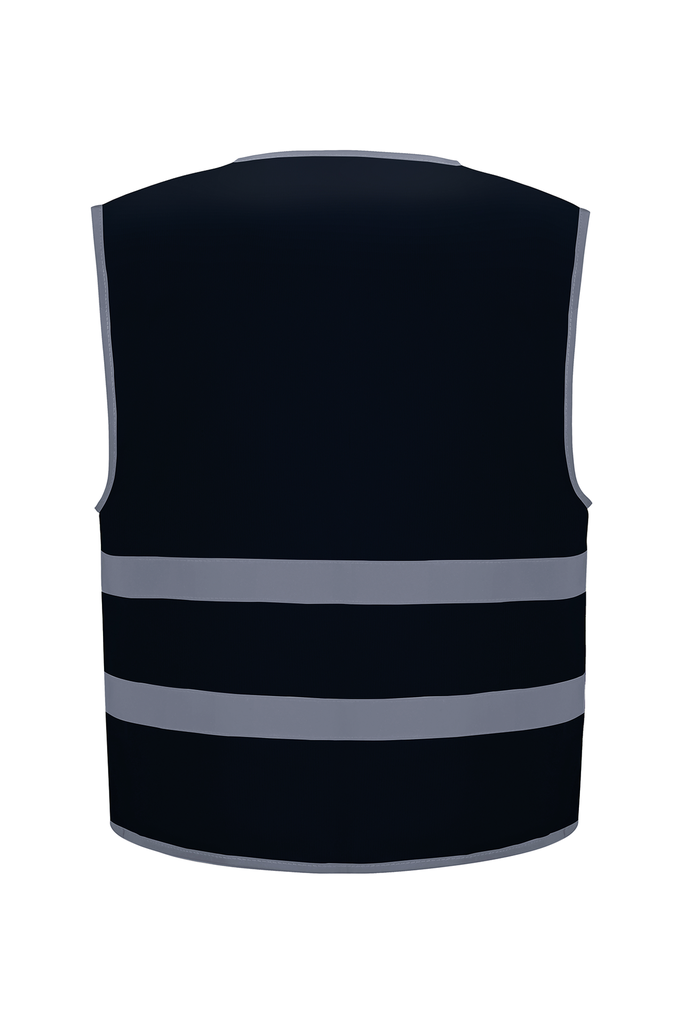 Yoko Gilet avec bordures et bandes réfléchissantes Navy (YHVW102CH)