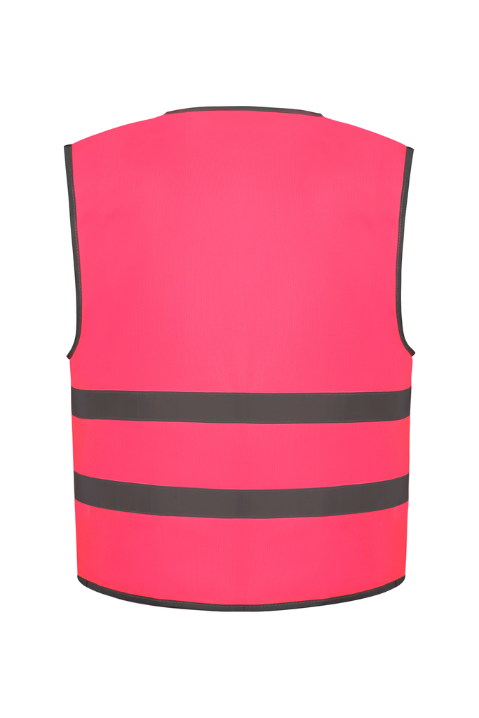 Yoko Gilet avec bordures et bandes réfléchissantes Pink (YHVW102CH)