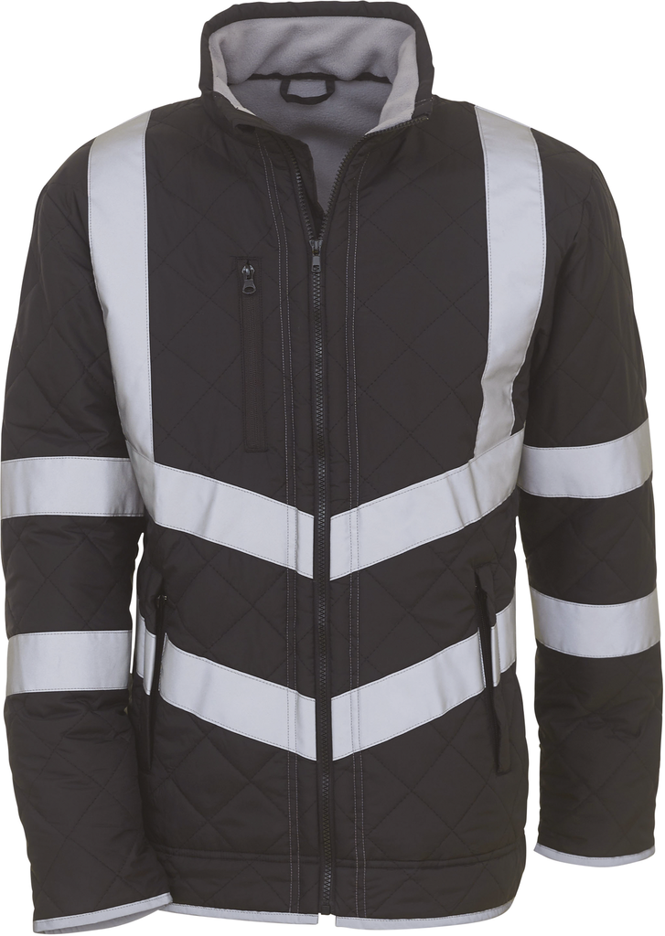 [YHVW706_58920_58918] Yoko Veste haute visibilité "Kensington" Black (YHVW706) (XS)