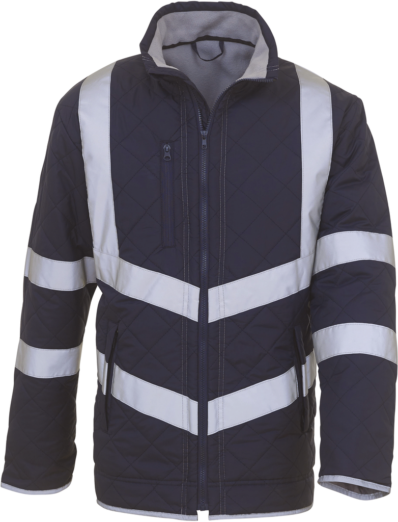 [YHVW706_58921_58918] Yoko Veste haute visibilité "Kensington" Navy (YHVW706) (XS)