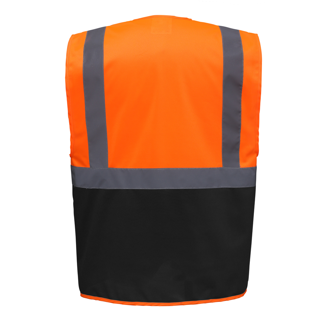 Yoko Gilet multifonction haute visibilité Hi Vis Orange / Black (YHVW801)