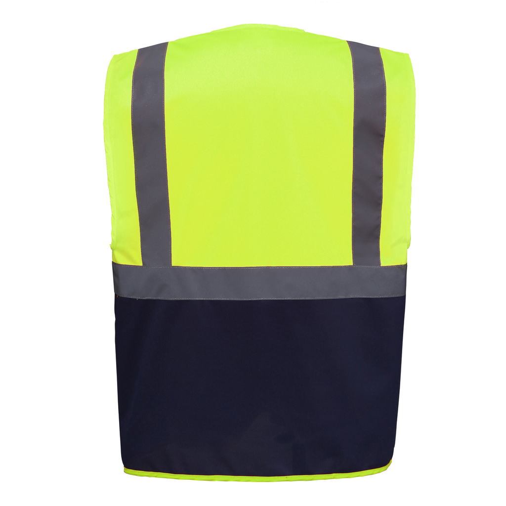 Yoko Gilet multifonction haute visibilité Hi Vis Yellow / Navy (YHVW801)