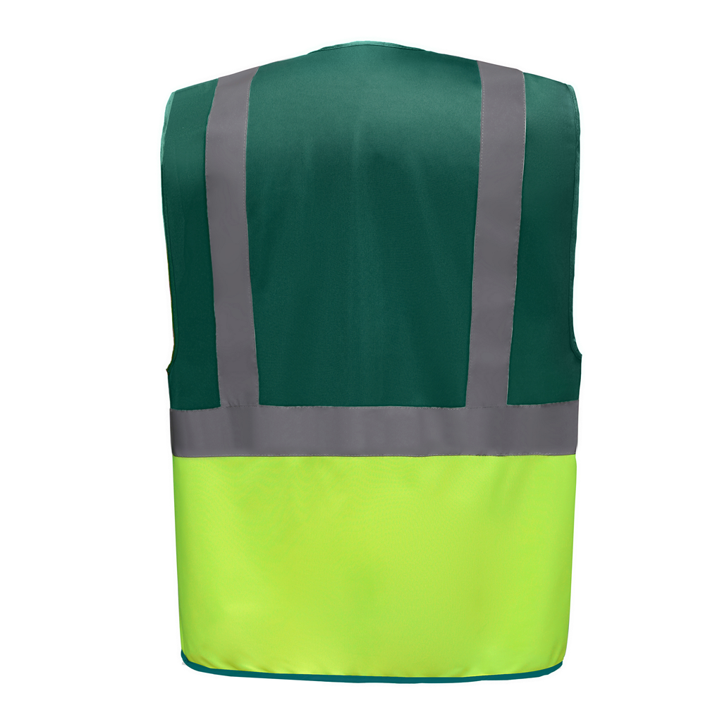 Yoko Gilet multifonction haute visibilité Paramedic Green / Hi Vis Yellow (YHVW801)