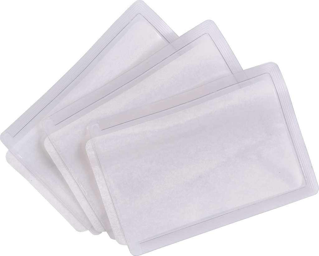 Yoko Poches d'identité thermocollantes (1 unité = pack de 50) Transparent (YID04)