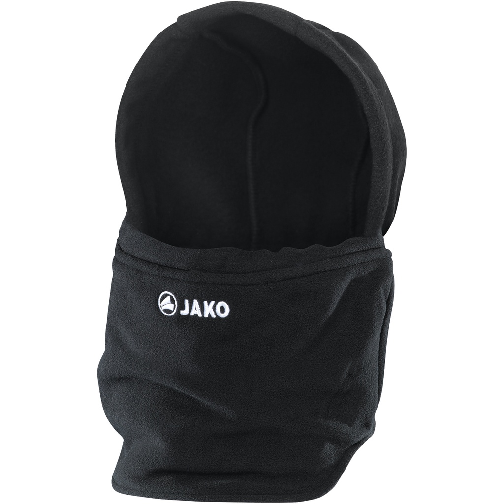 JAKO Cache-cou avec bonnet noir Unisexe