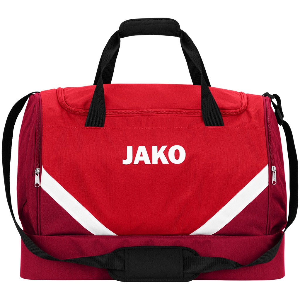 JAKO Sac de sport Iconic avec comp. chaussures rouge/rouge vin Unisexe