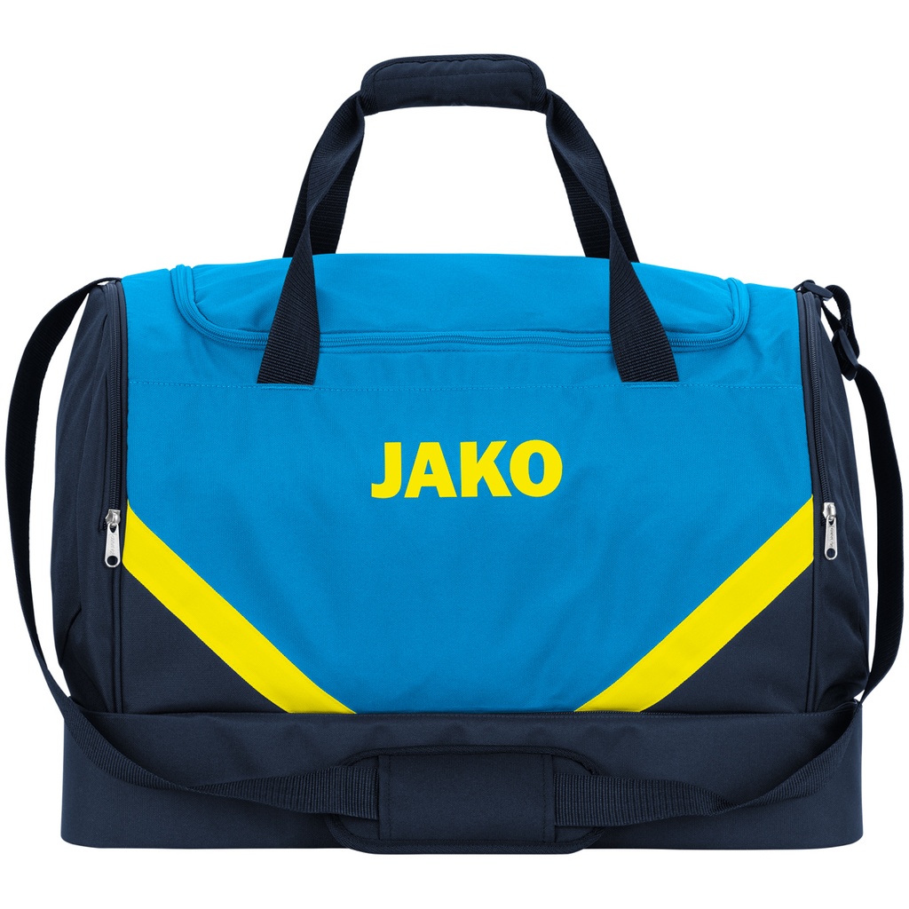 JAKO Sac de sport Iconic avec comp. chaussures bleu JAKO/marine/jaune fluo Unisexe