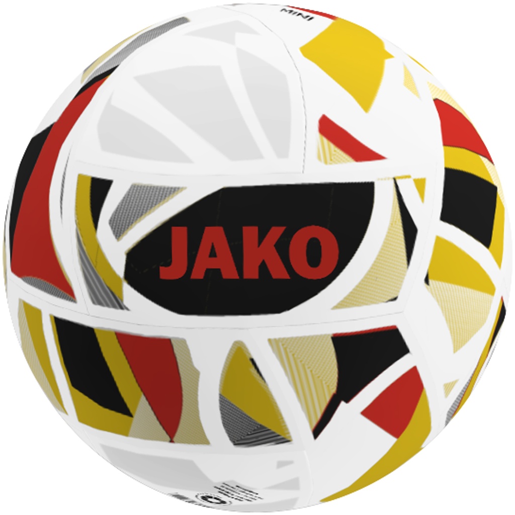 JAKO Miniballon Iconic blanc/noir/rouge Unisexe