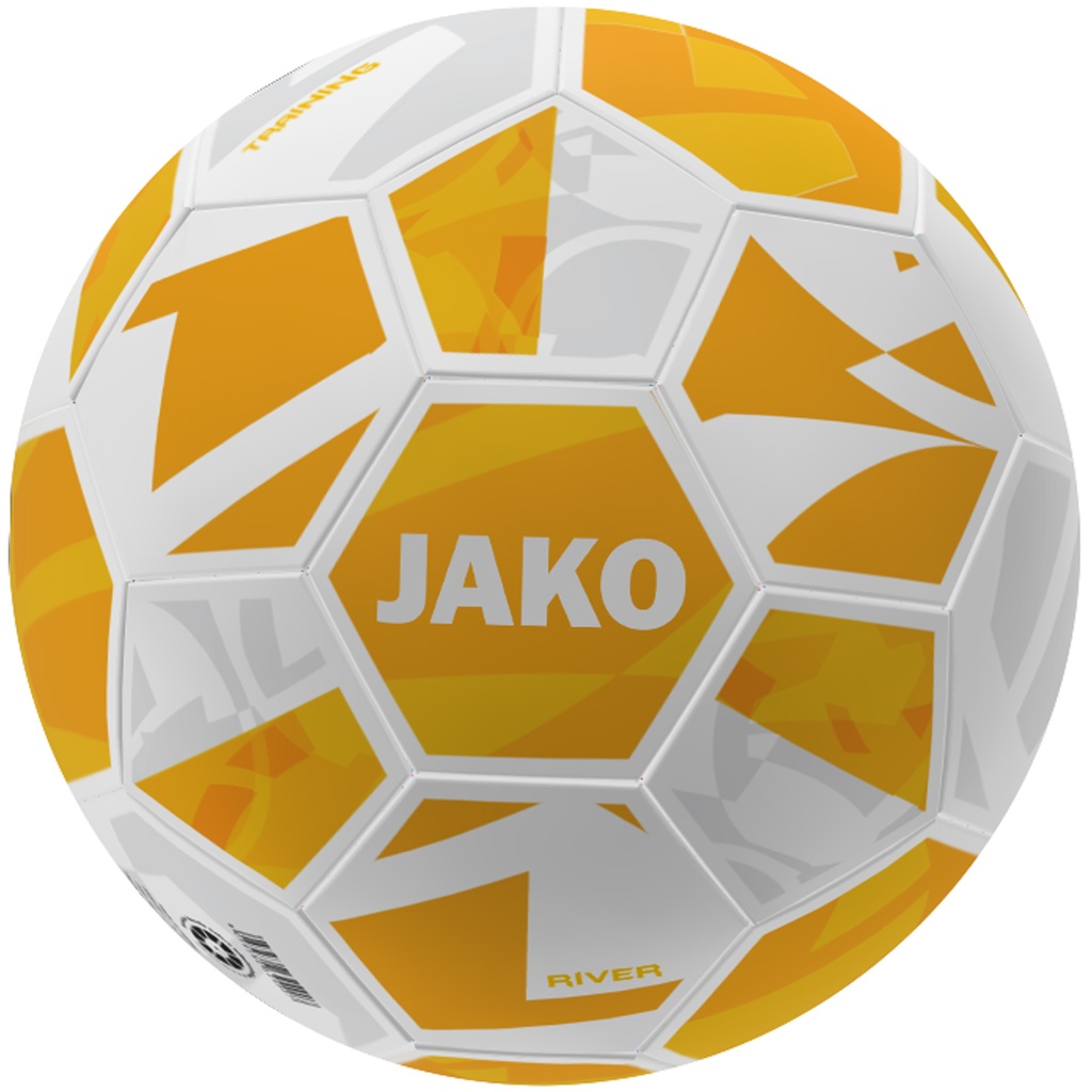[2342-667-3] JAKO Ballon d'entraînement River blanc/jaune Unisexe