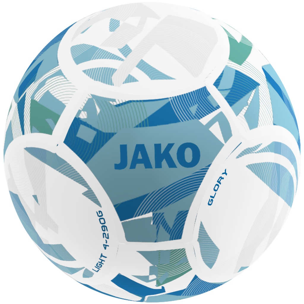 JAKO Ballon light Glory blanc/bleu tendre/bleu JAKO, 290g Unisexe