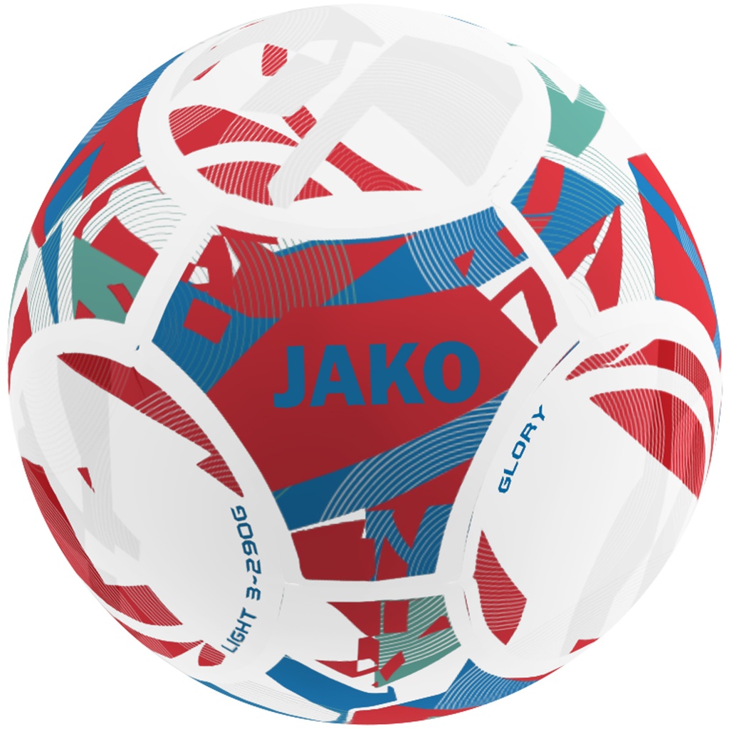 JAKO Ballon light Glory blanc/rouge/bleu JAKO, 290g Unisexe