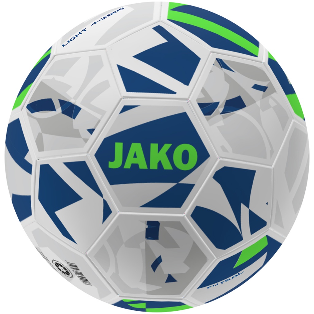 JAKO Ballon light futsal blanc/navy/vert fluo, 290g Unisexe