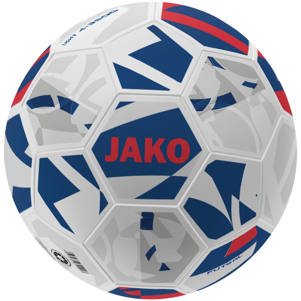 JAKO Ballon light futsal blanc/navy/rouge, 350g Unisexe
