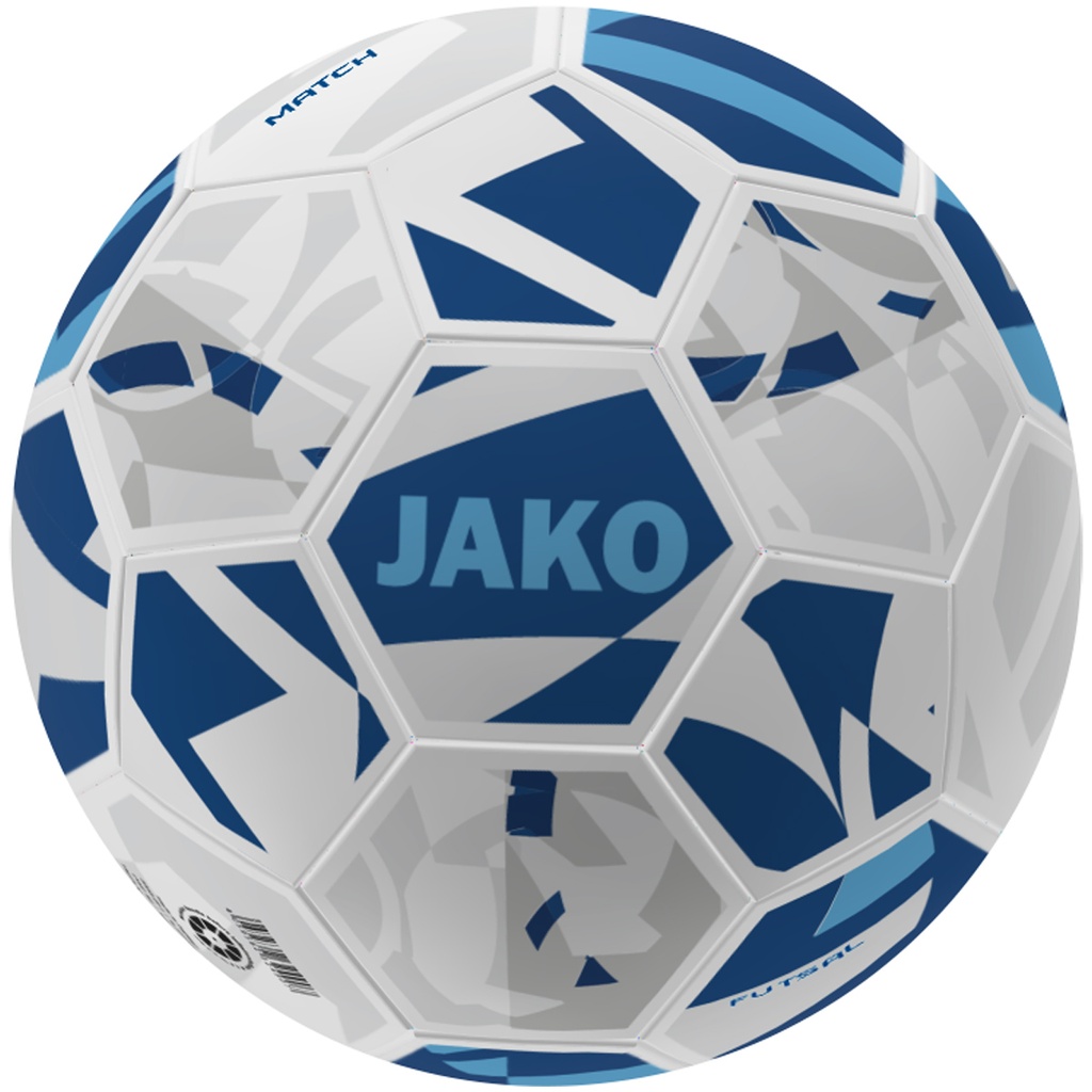 JAKO Ballon de compétition futsal blanc/navy/bleu ciel Unisexe