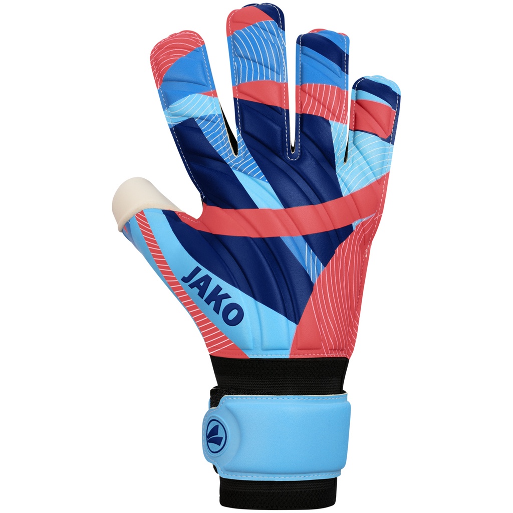 JAKO Gant de gardien River SuperSoft RC bleu ciel/corail/navy Unisexe