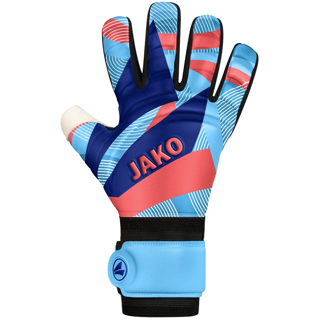 JAKO Gant de gardien River SuperSoft NC bleu ciel/corail/navy Unisexe