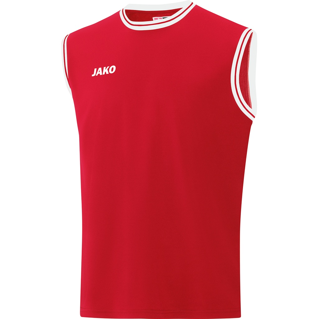 JAKO Maillot Center 2.0 rouge sport/blanc Enfants