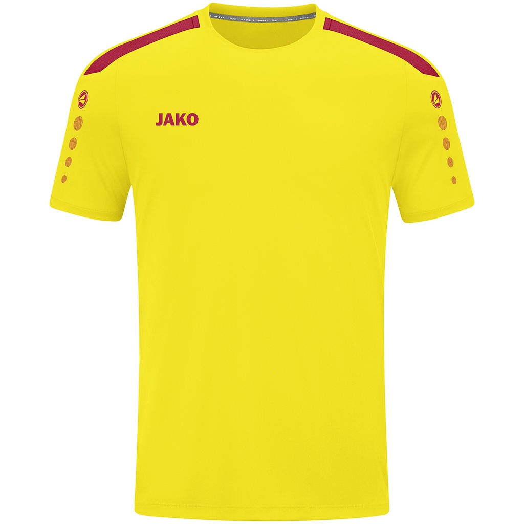 JAKO Maillot Power MC citron/rouge Femmes