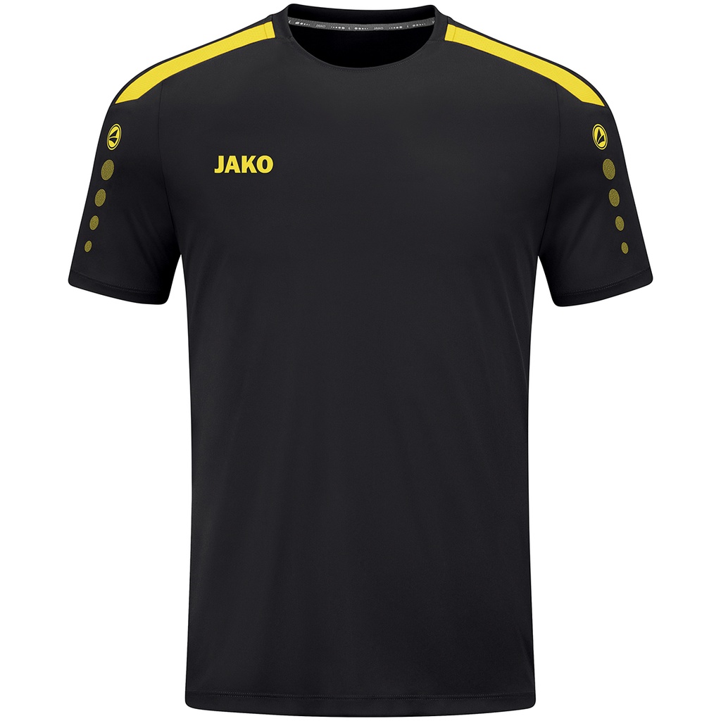 JAKO Maillot Power MC noir/citron Femmes