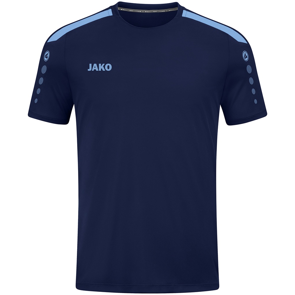 JAKO Maillot Power MC marine/bleu ciel Enfants