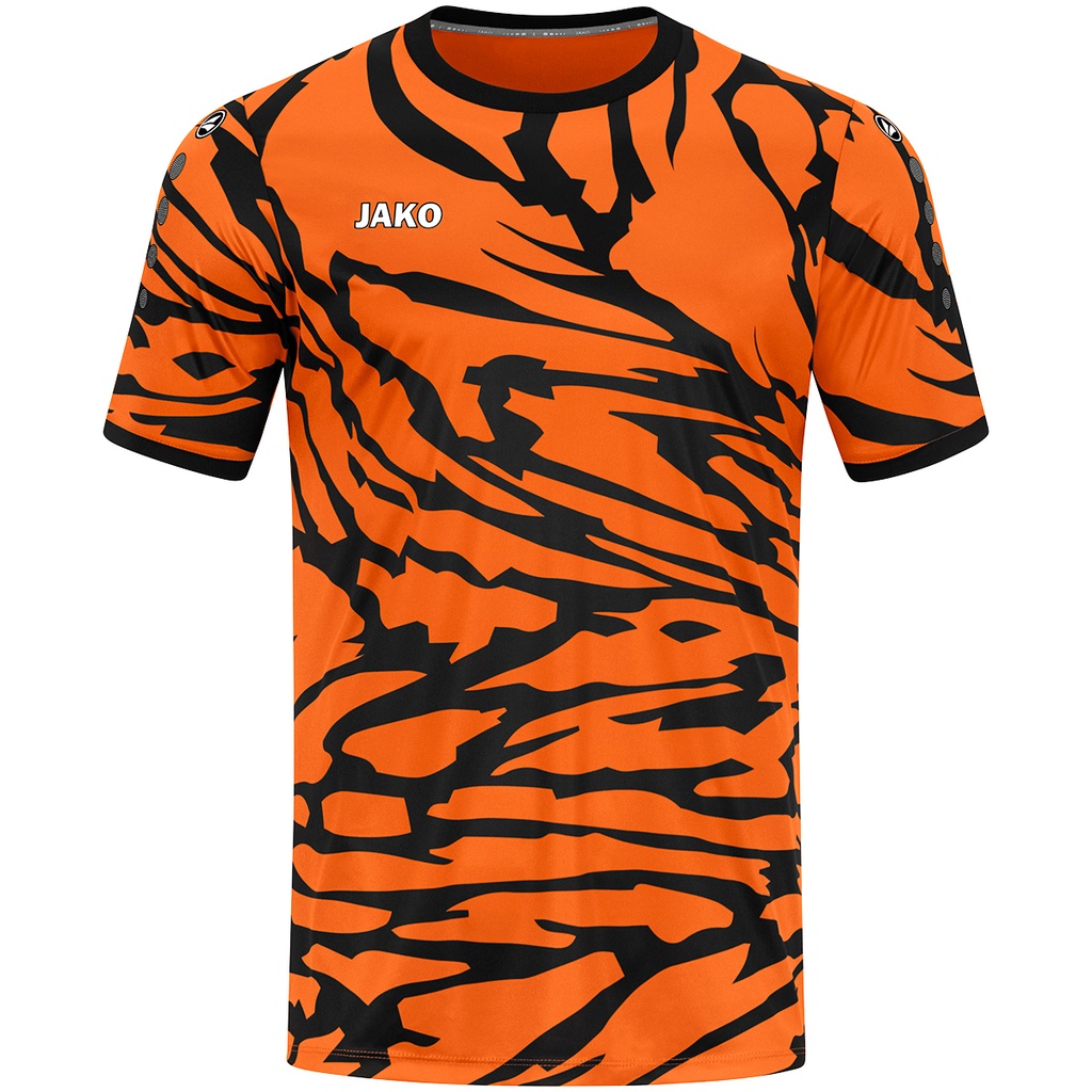 JAKO Maillot Animal MC orange fluo/noir Unisexe