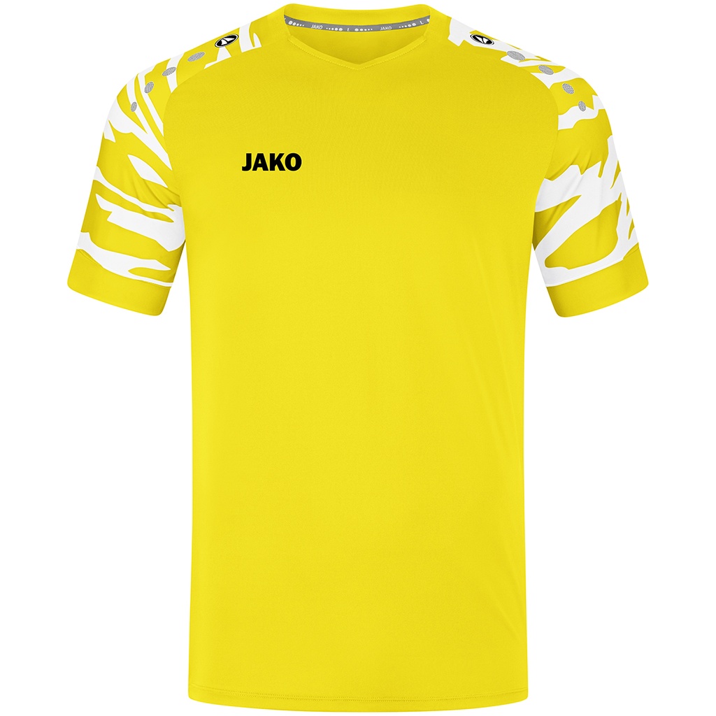 JAKO Maillot Wild MC citron/blanc Unisexe