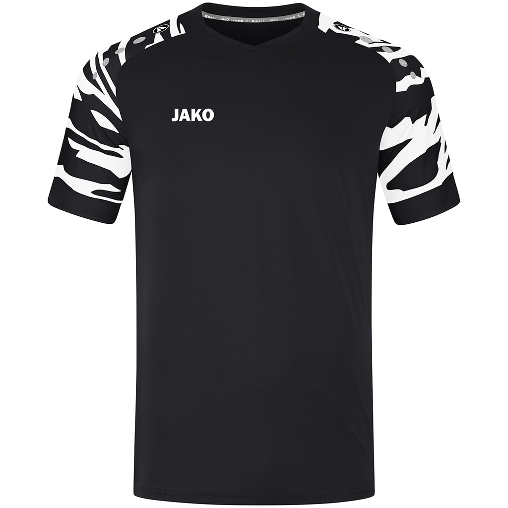 JAKO Maillot Wild MC noir/blanc Unisexe