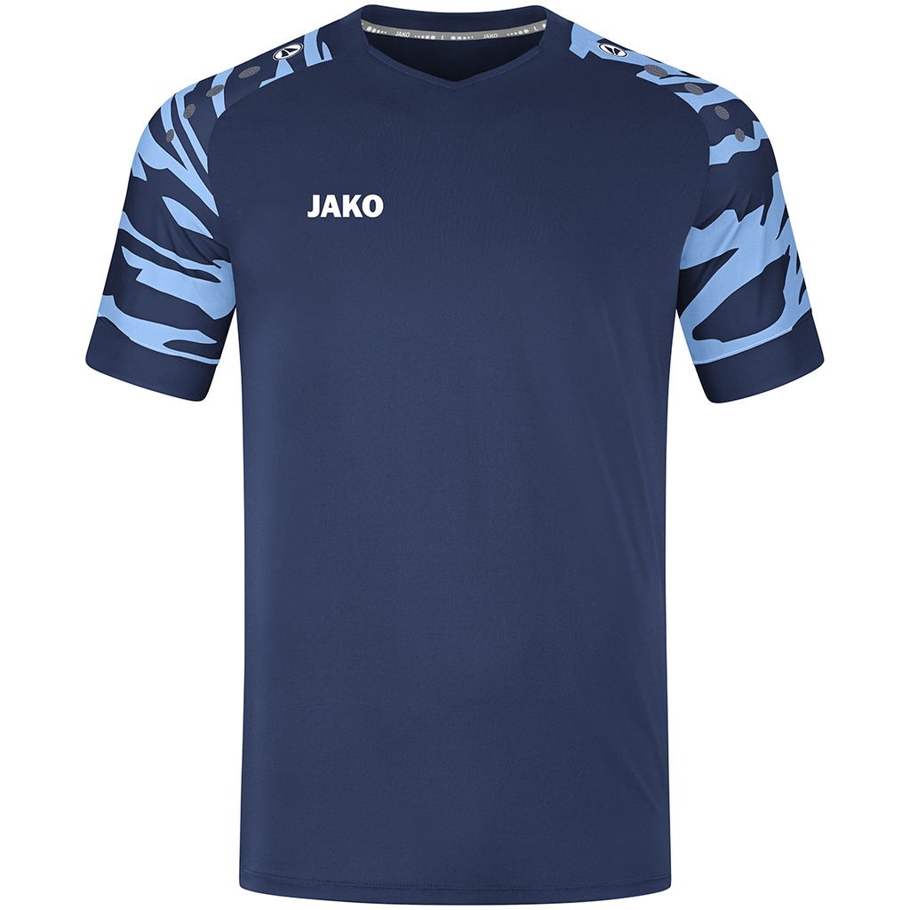 JAKO Maillot Wild MC navy/bleu ciel Unisexe