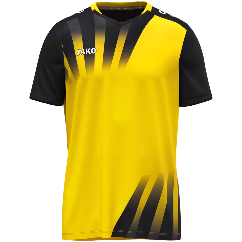 JAKO Maillot Vintage MC jaune/noir Enfants