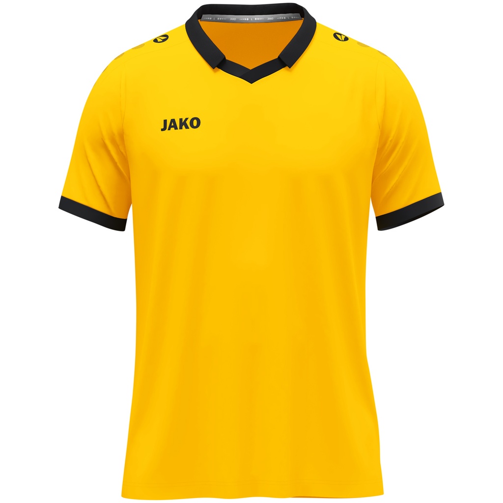 JAKO Maillot Glory MC jaune/noir Unisexe