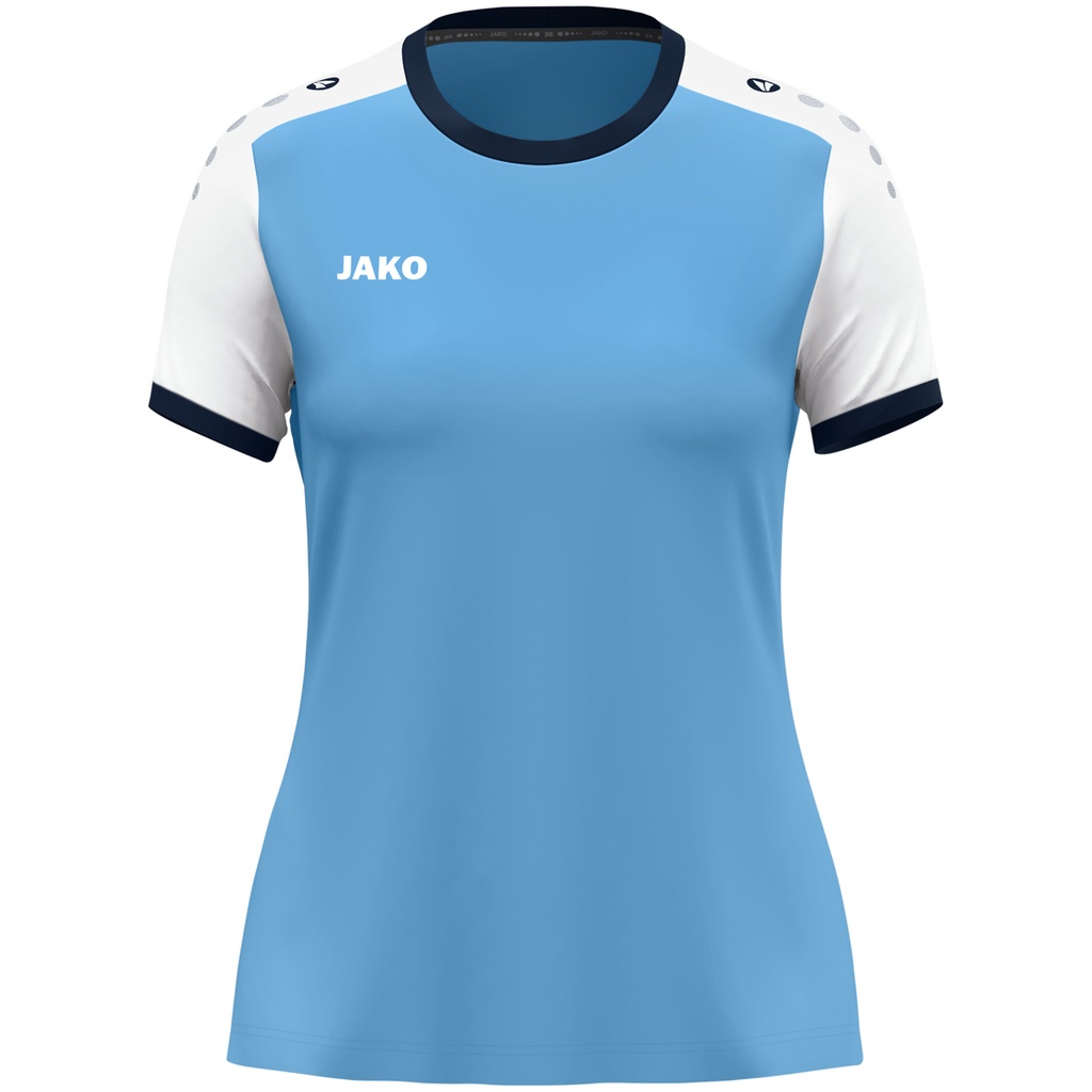 JAKO Maillot Dynamic MC femmes bleu ciel/blanc/marine Femmes