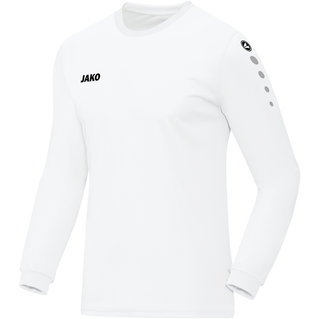 JAKO Maillot Team ML blanc Enfants