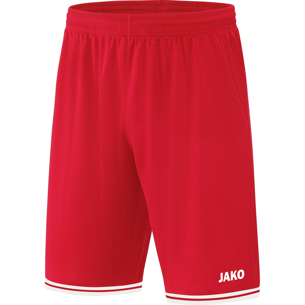 JAKO Short Center 2.0 rouge sport/blanc Unisexe